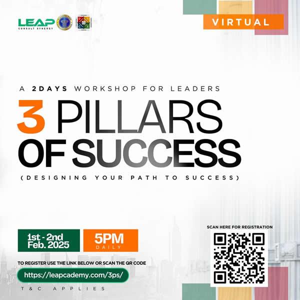 The three Pillars of Success program 5.0